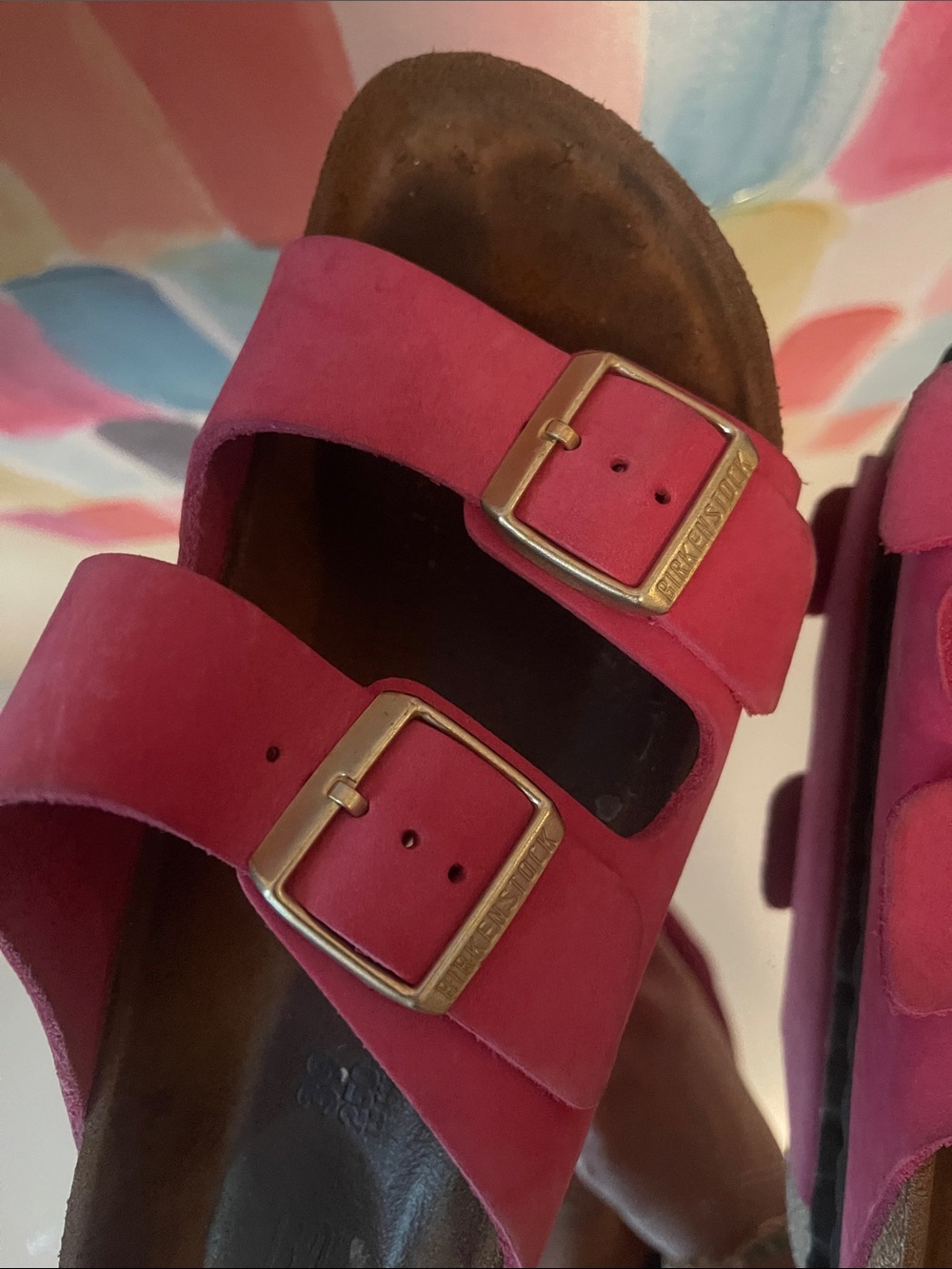 Birkenstock Pink suede Sandals - Picture 8 of 8